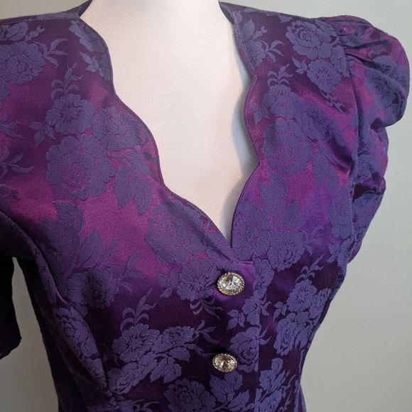 Vintage All That Jazz Button Down Floral Dress - Picture 2 of 7